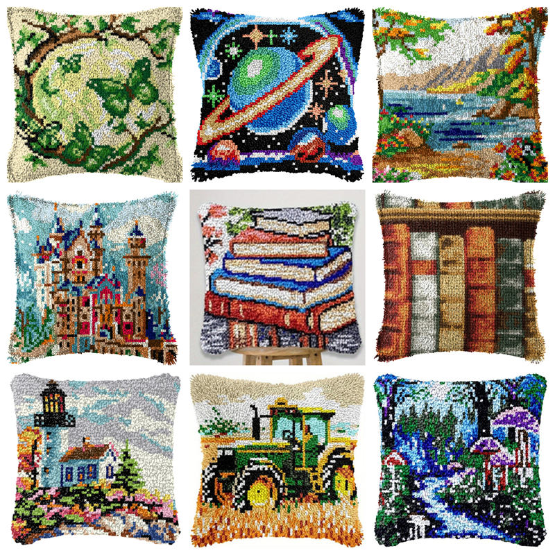 Printed Embroidery Kit - Kit de gancho de pestillo para