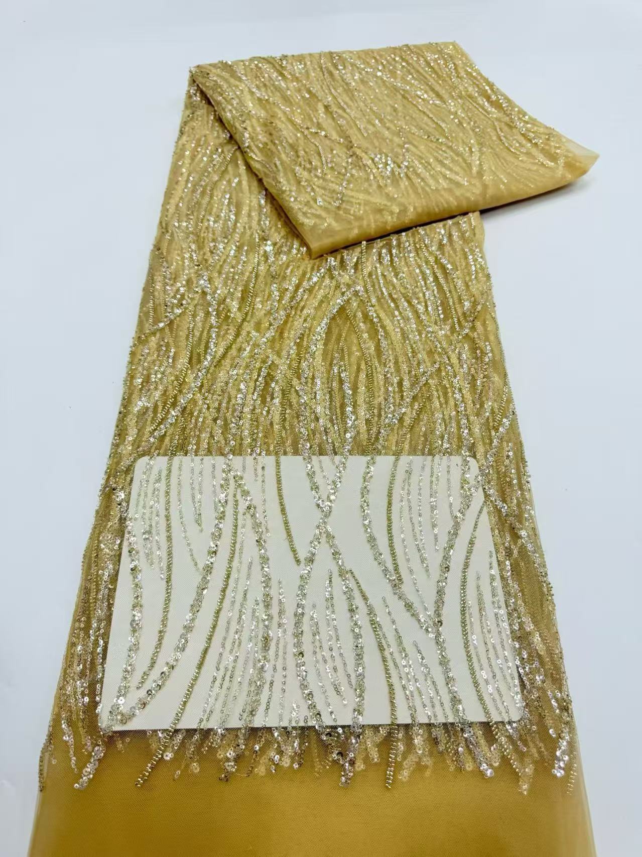 Embroidery Net Dress - Tela de encaje de malla con