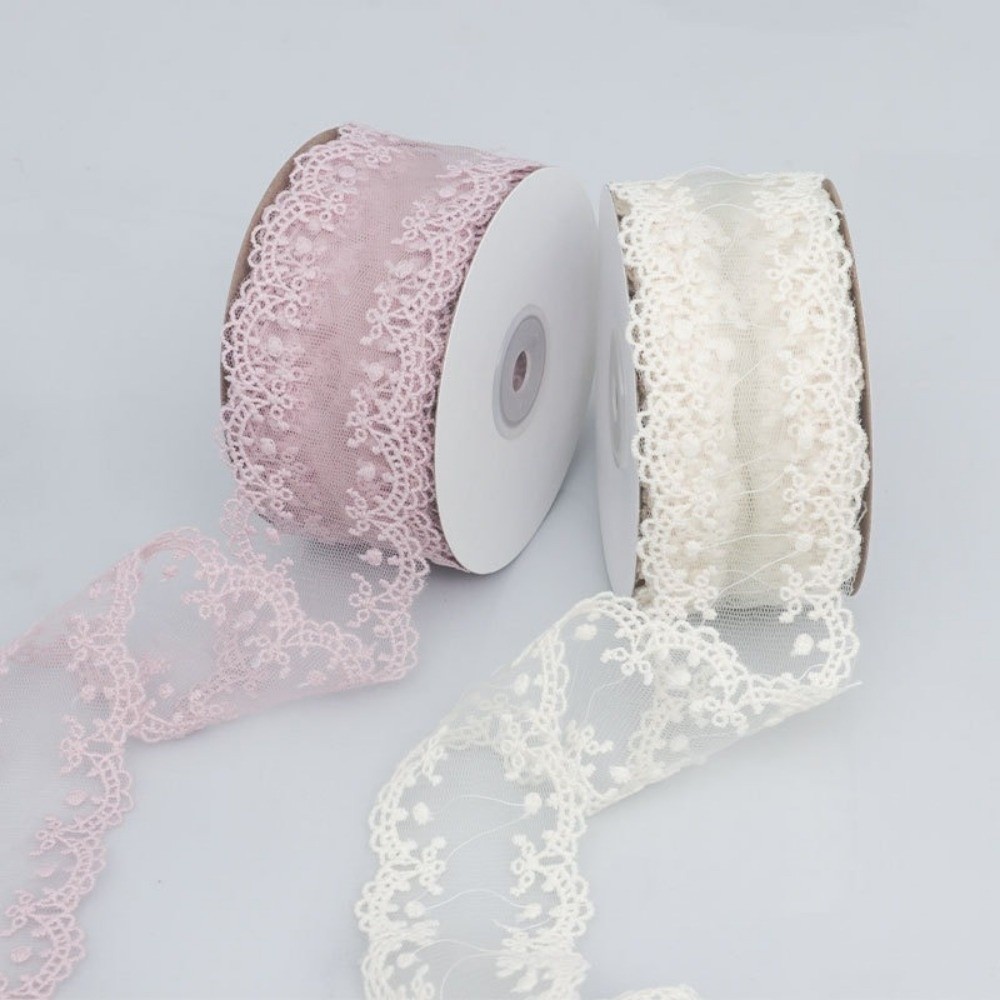 Embroidery Ribbon - Cinta de encaje jacquard hueca DIY,