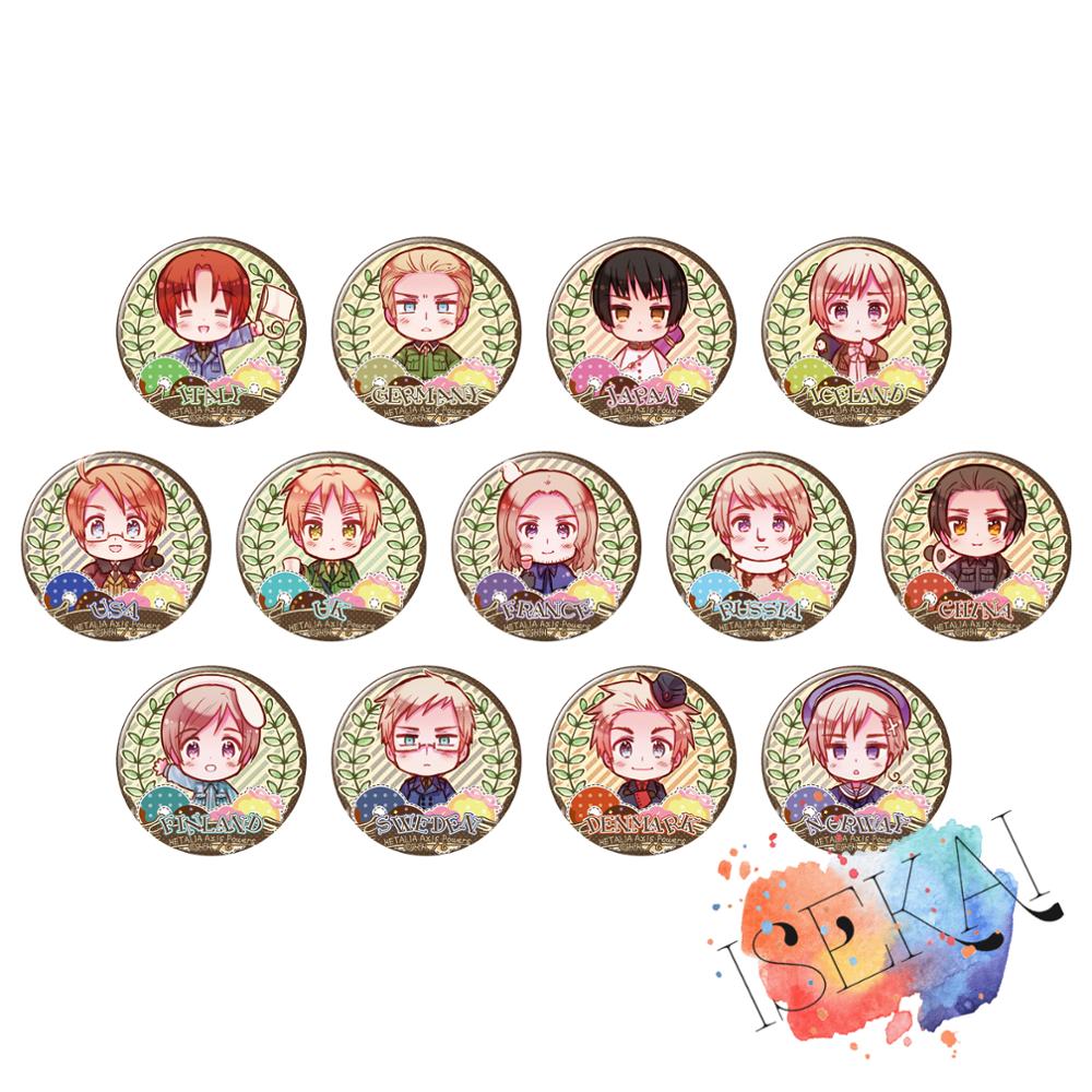 Embroidery Australia - 50mm eje potencia HETALIA mundo Anime