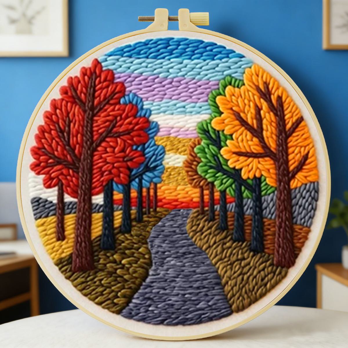 Printed Embroidery Kit - Kit de Bordado Punch Needle de
