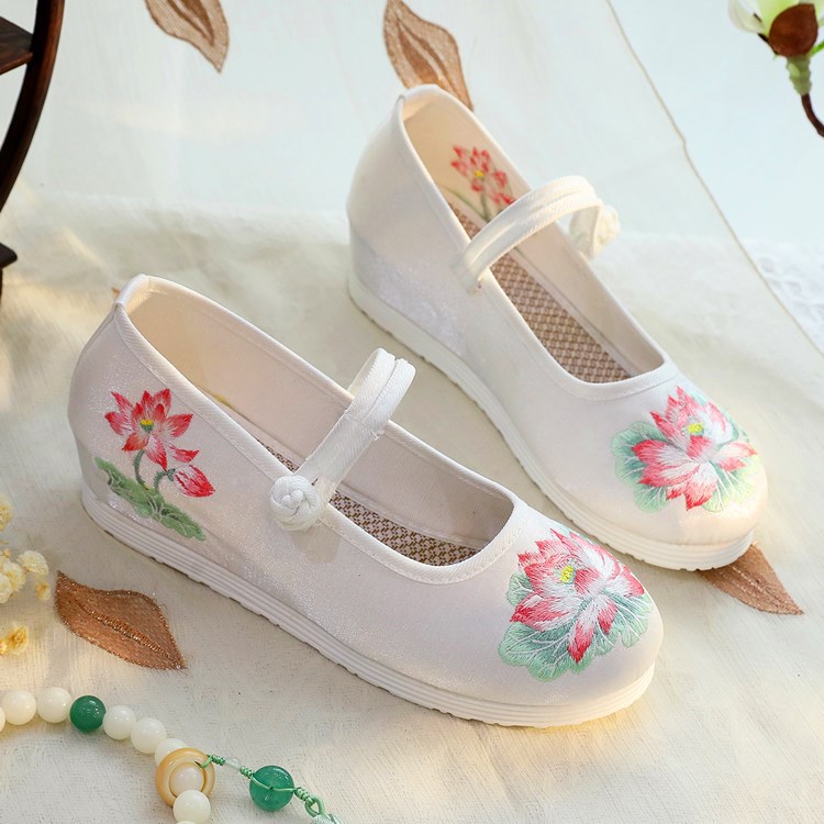 Embroidery Fabric - 2026 zapatos Mary Jane con tacón