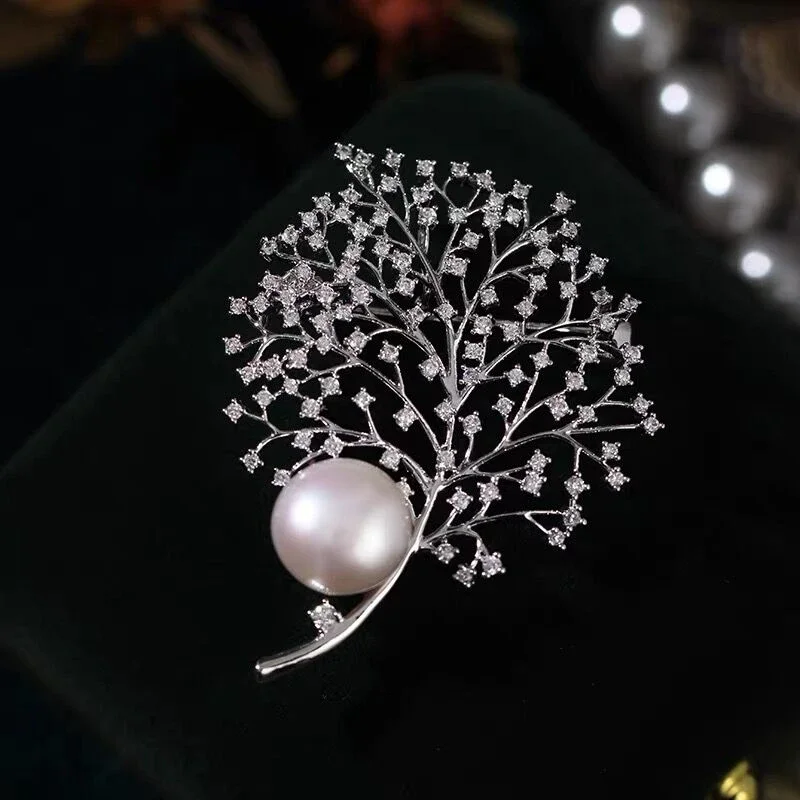 Embroidery Australia - Broche de perlas naturales de agua