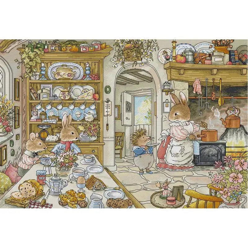 Embroidery Kitchen - Kit de punto de cruz con