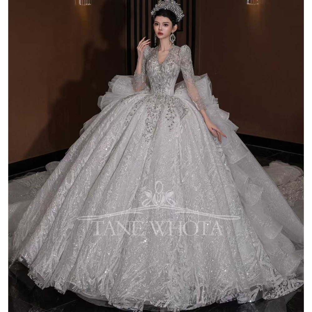 Embroidery Organza - Vestido de Novia de Lujo con