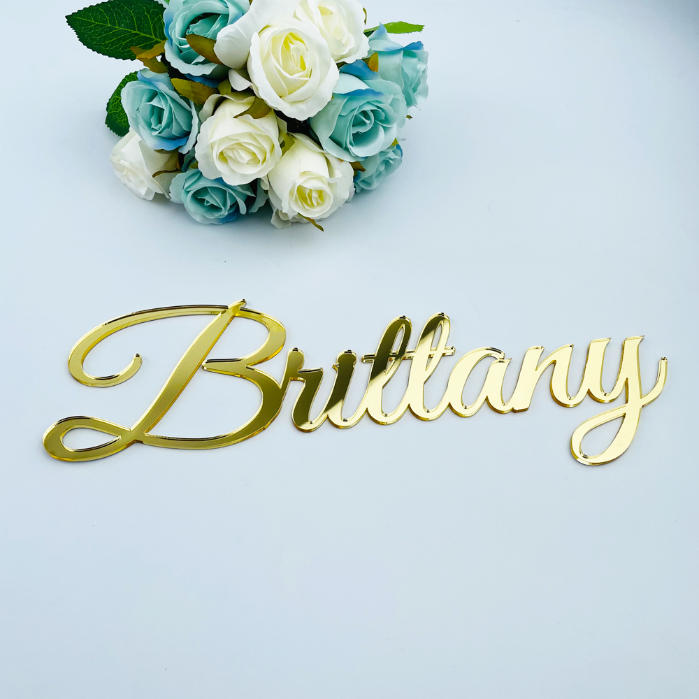 Embroidery Writing - Letrero adhesivo con nombre personalizado, decoración