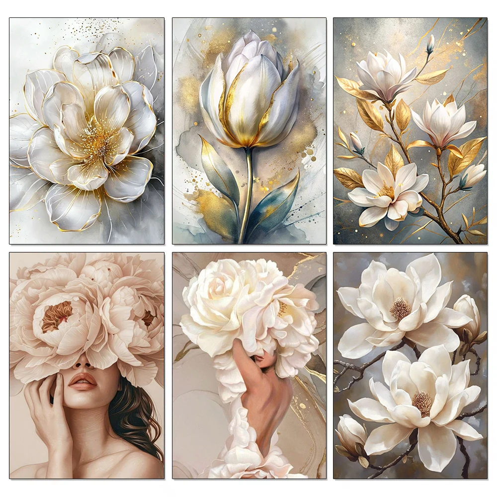 Embroidery Flower - Bordado de diamantes nuevo 2025 pintura