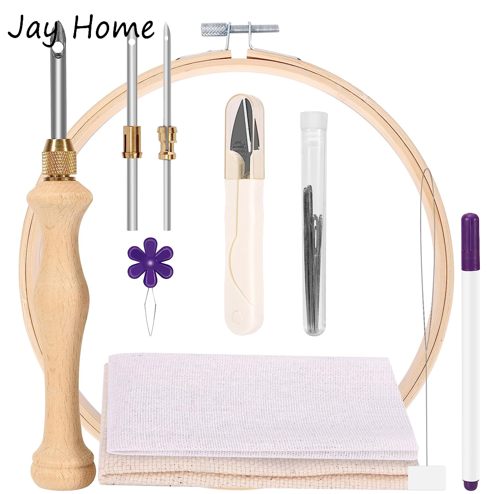 Embroidery Hoop Square - Kit de inicio de aguja perforadora