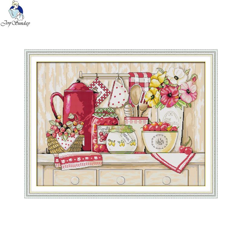 Embroidery Kitchen - Kit de punto de cruz con