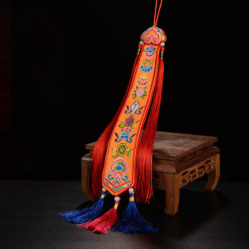 Embroidery Ribbon - Banderas Tibetanas de Cinta, Hechas a