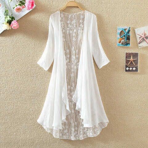 Embroidery Cardigan - Cárdigan Boho de Verano para Mujer,