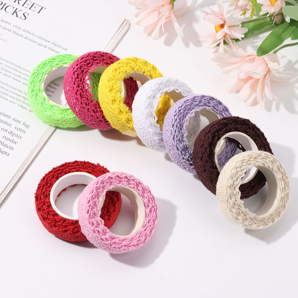 Embroidery Ribbon - 2 Yardas/Rollo de Cinta de Encaje