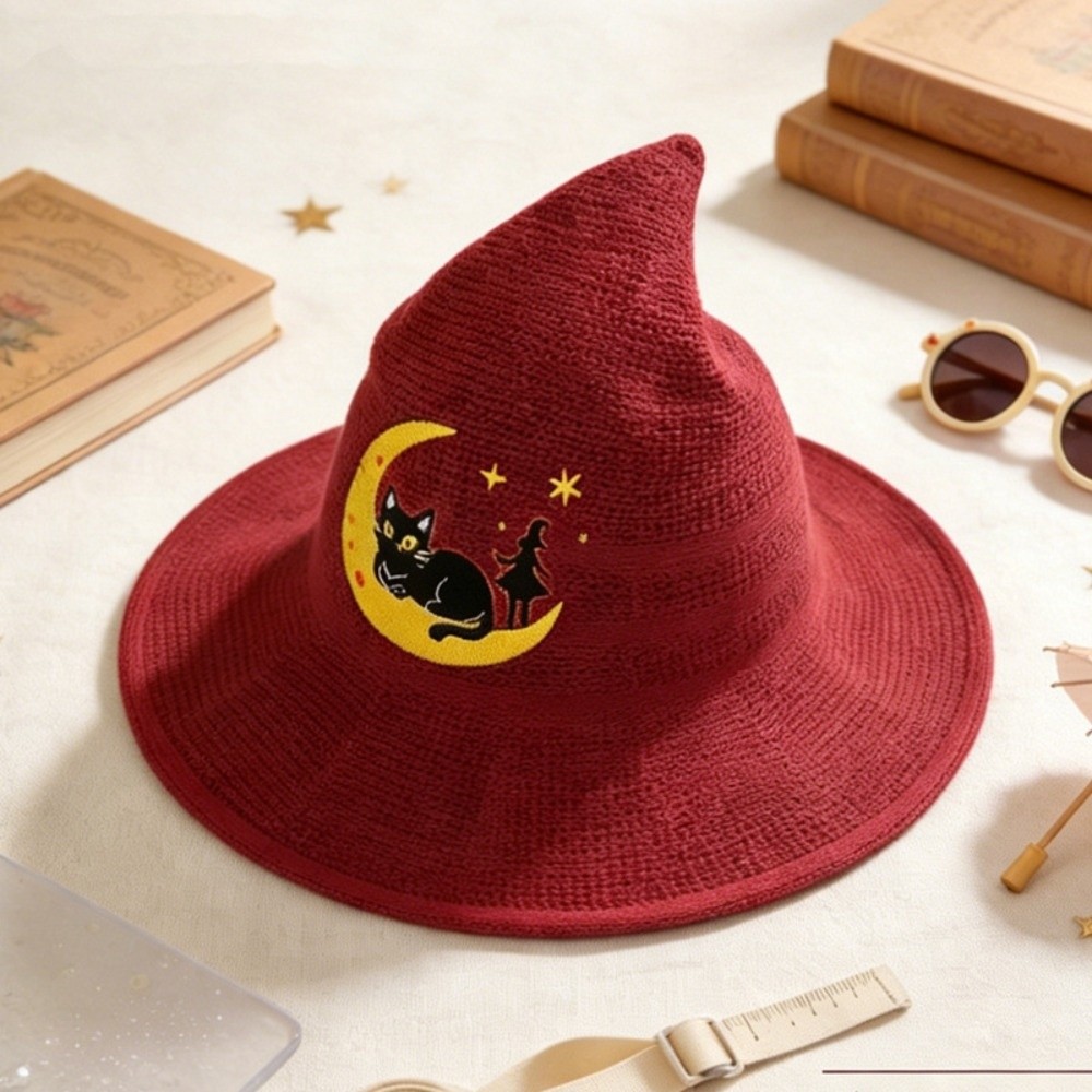 Embroidery Hat Machine - Sombrero de Bruja Tejido con Bordado