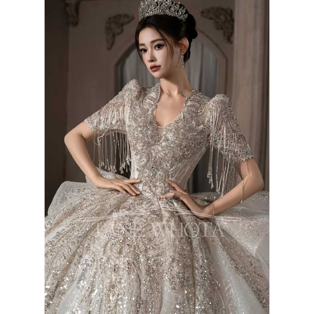 Embroidery Organza - Vestido de Novia de Lujo con