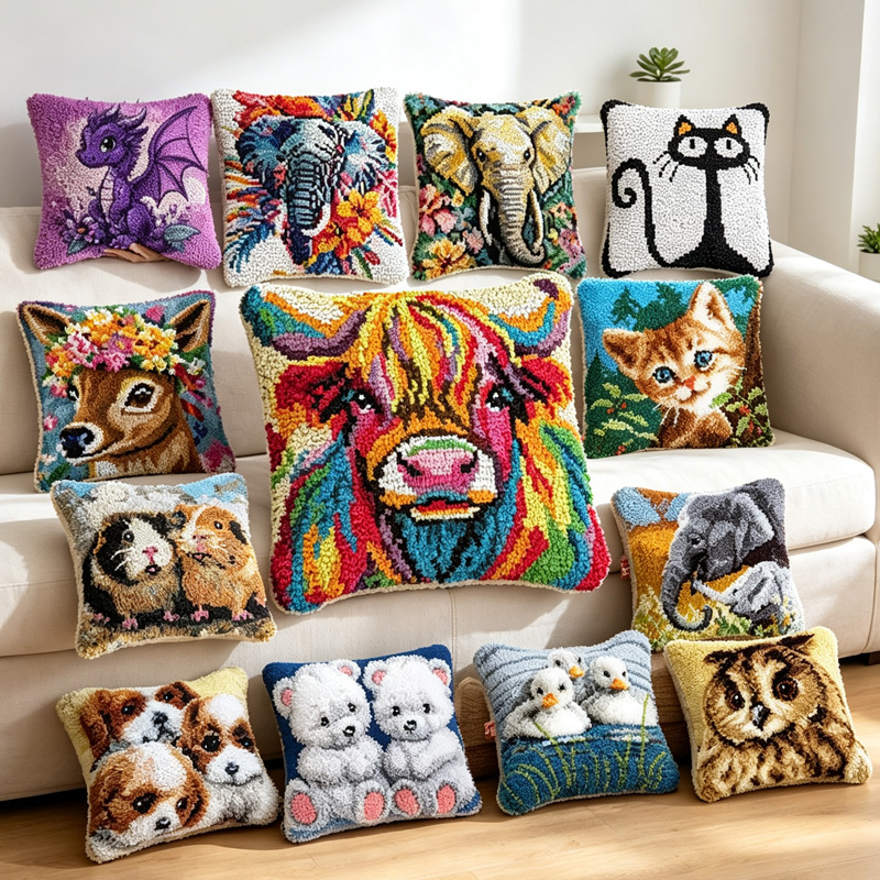 Printed Embroidery Kit - Kit de bordado con gancho de
