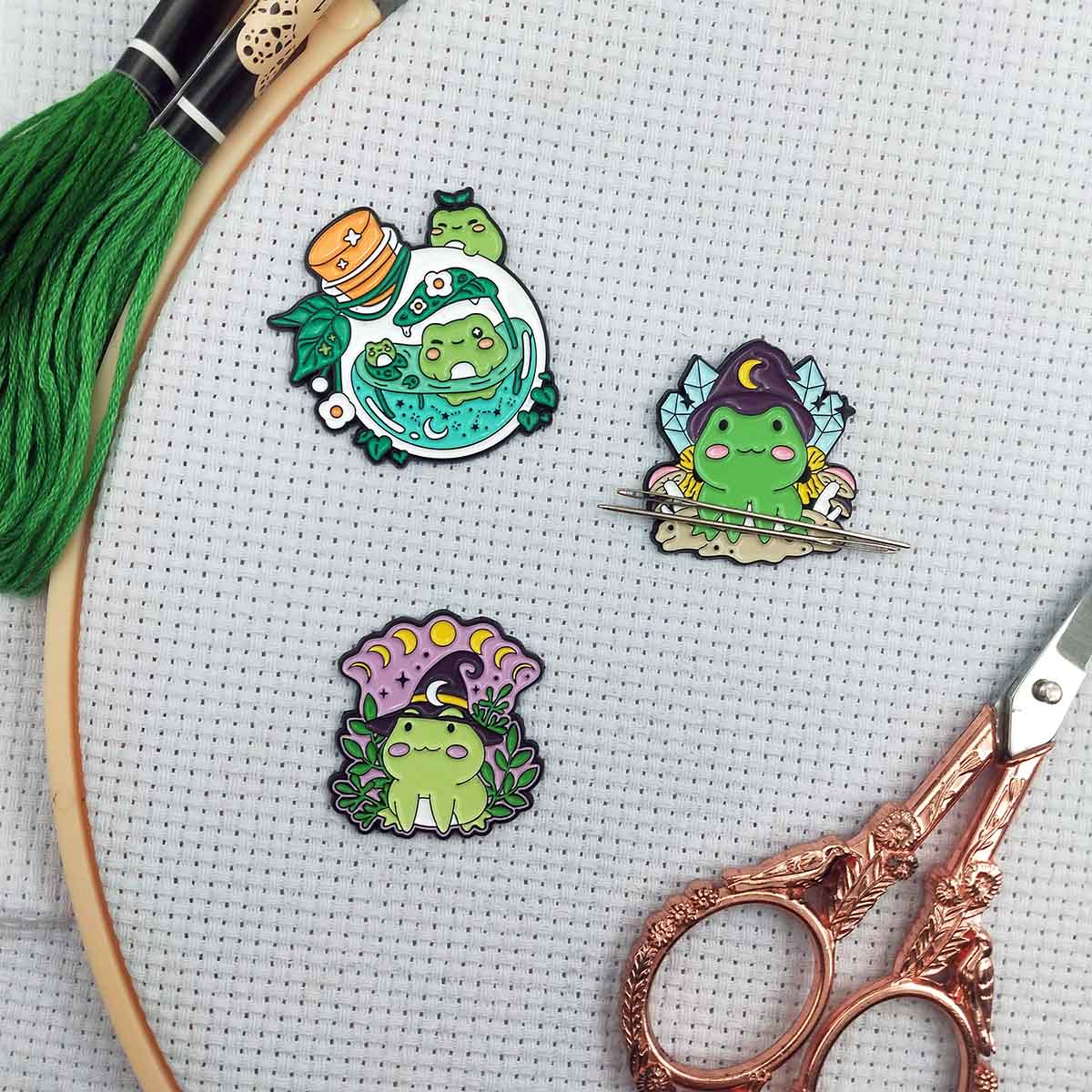 Embroidery Hoop Square - Imán Magnético para Agujas con Forma