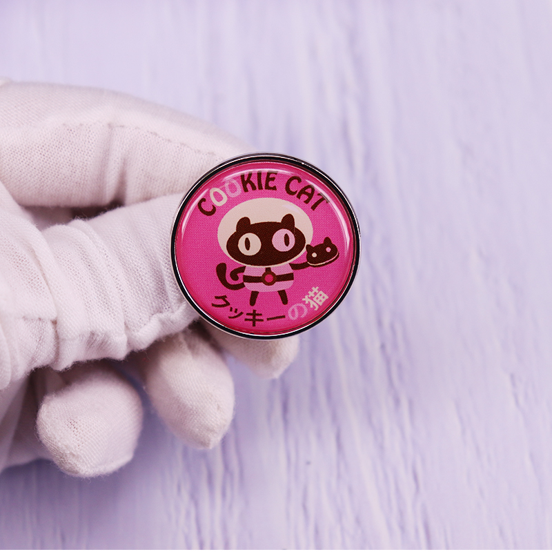 Embroidery Kitchen - Steven Universe-Pin de gato y galleta