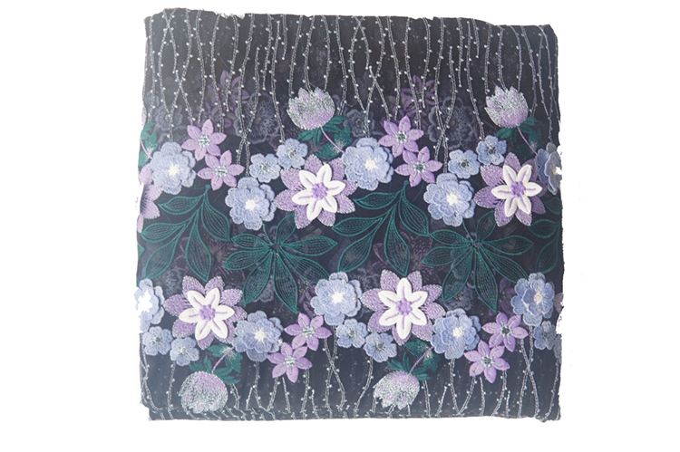 Embroidery Net Dress - Tela de hilo de pantalla suave