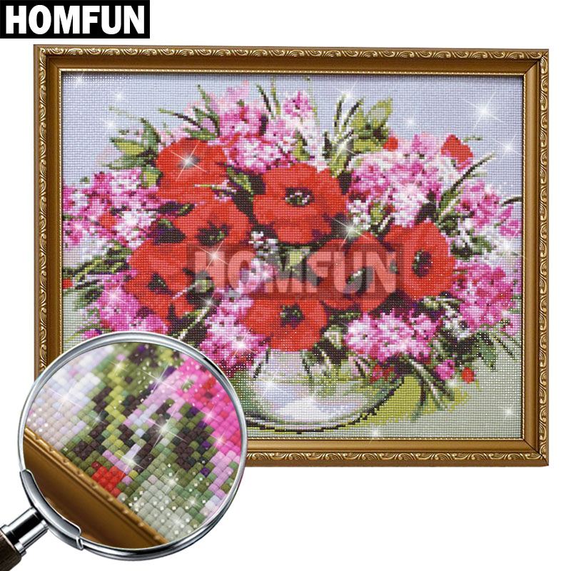 HOMFUN-pintura de diamante 5D  - Embroidery Horse reseña y precio