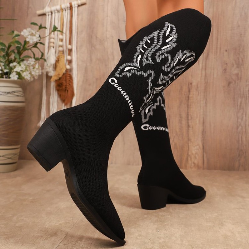 Botas Vaqueras Retro 2026 con  - Embroidery Fabric reseña y precio