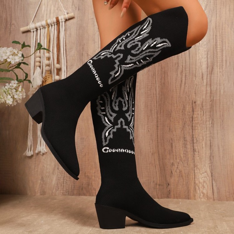 Botas Vaqueras Retro 2026 con  - Embroidery Fabric reseña y precio