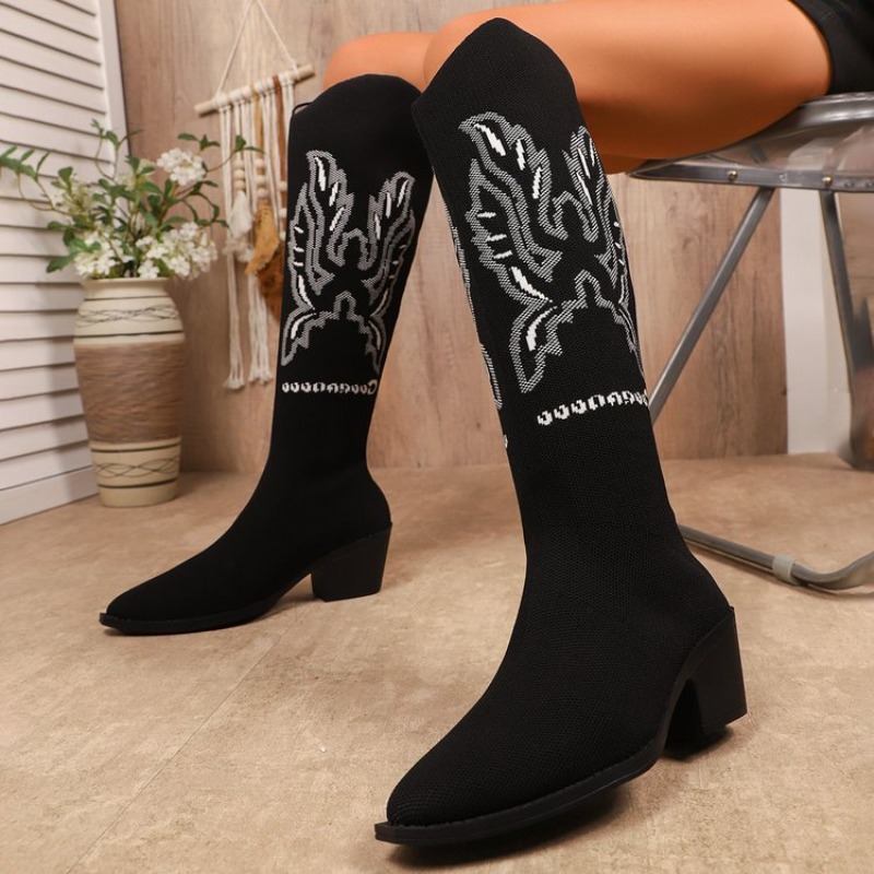 Botas Vaqueras Retro 2026 con  - Embroidery Fabric reseña y precio