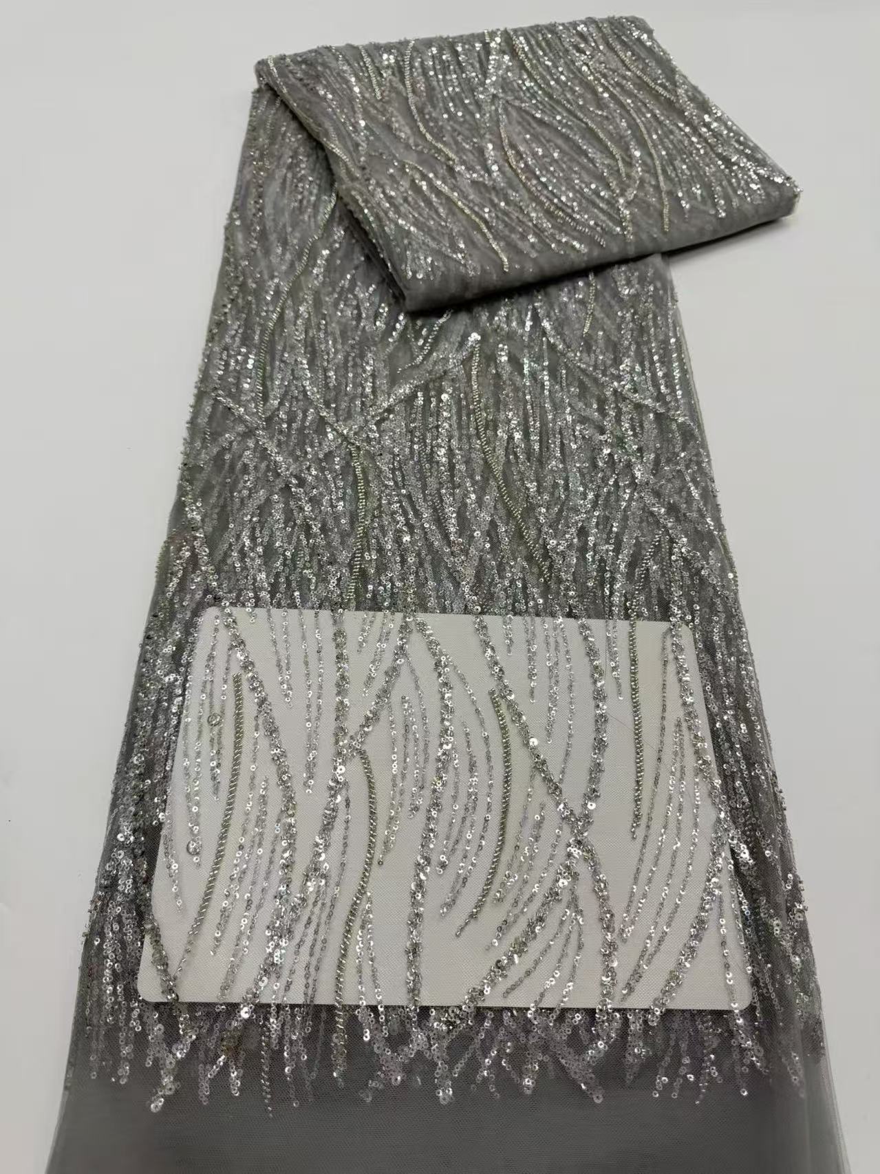 Tela de encaje de malla con cu - Embroidery Net Dress reseña y precio