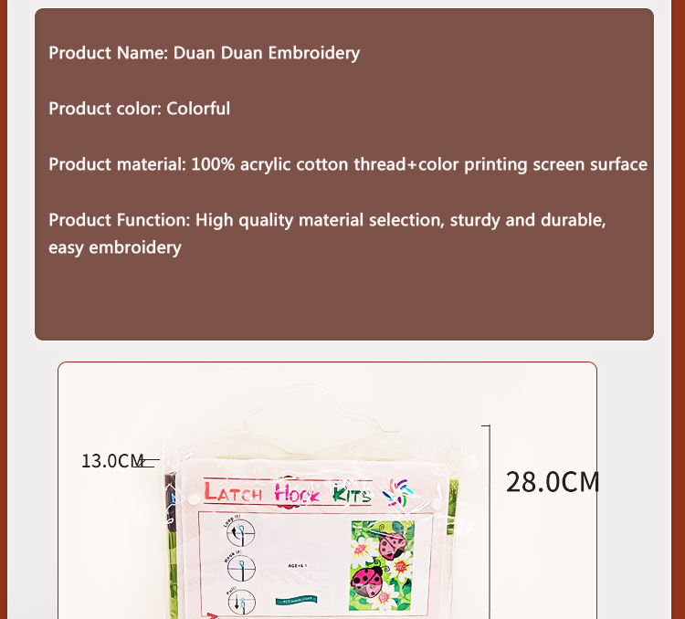Kit de gancho de pestillo de a - Printed Embroidery Kit reseña y precio