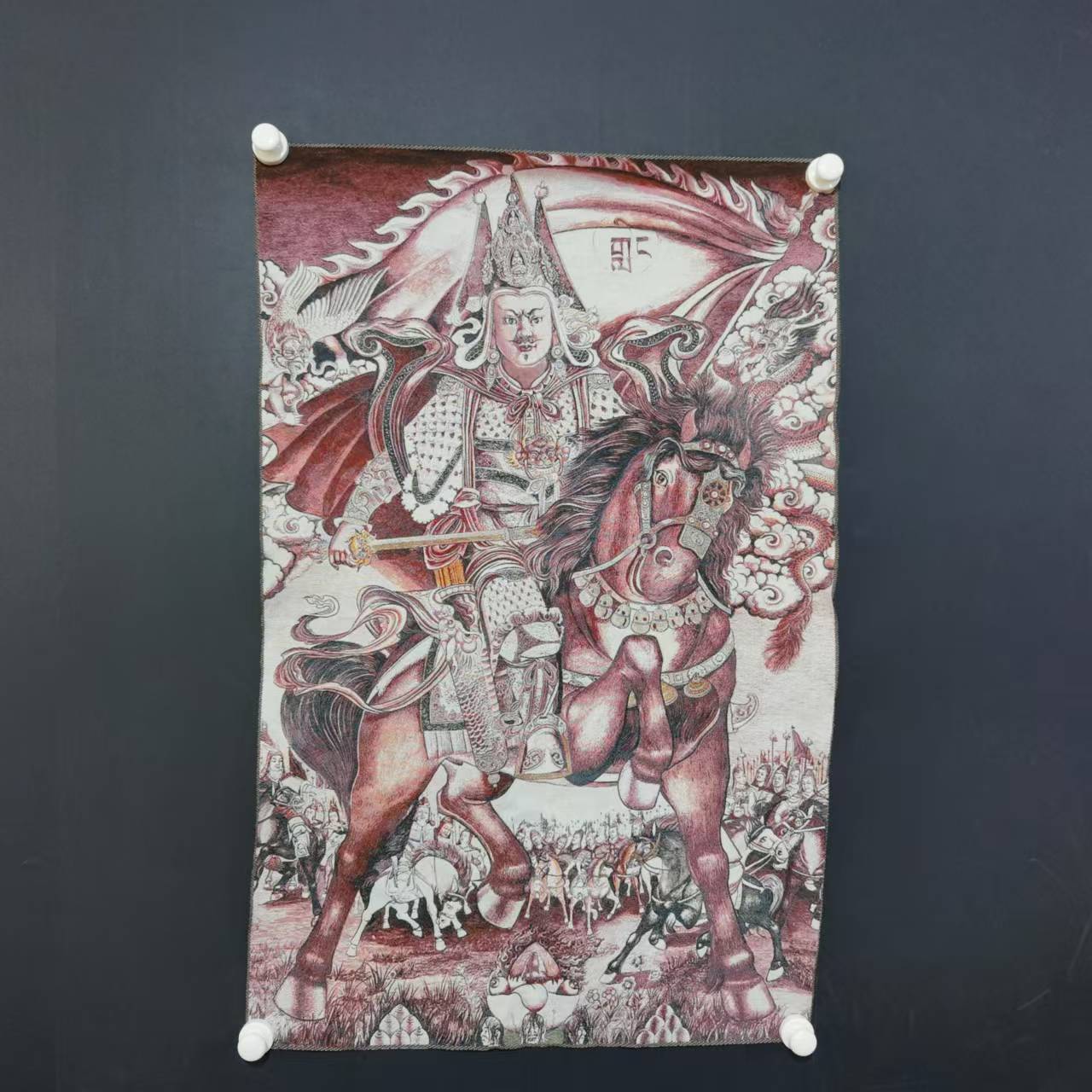 Thangka de 35 pulgadas con bor - Embroidery Horse reseña y precio