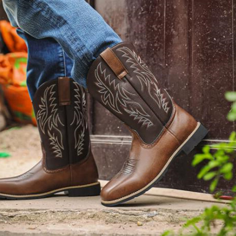 Nuevas Botas Altas para Hombre - Embroidery Fabric reseña y precio