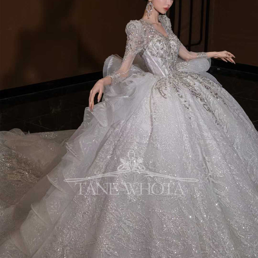 Vestido de Novia de Lujo con C - Embroidery Organza reseña y precio