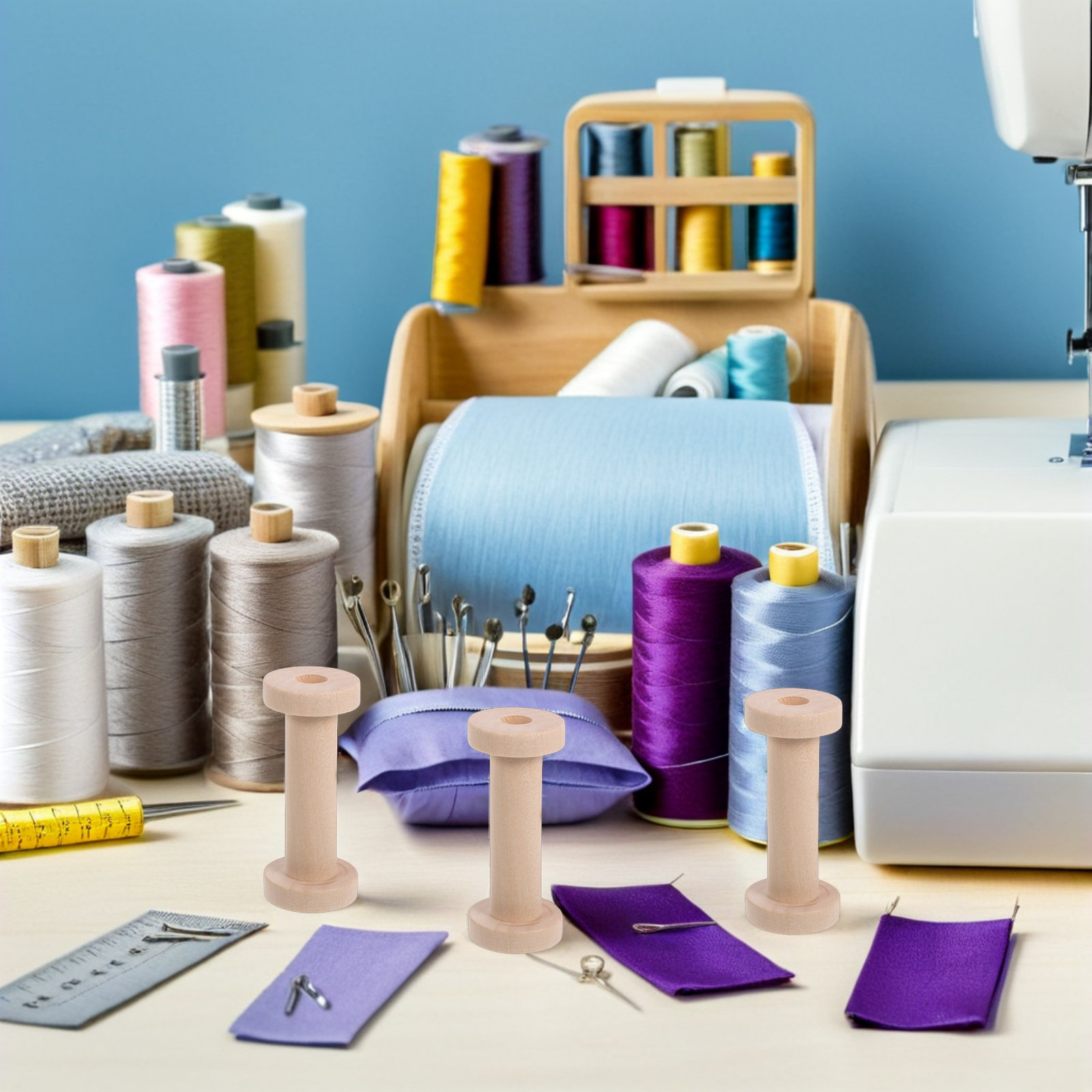 15 Bobinas de Madera Natural E - Embroidery Ribbon reseña y precio
