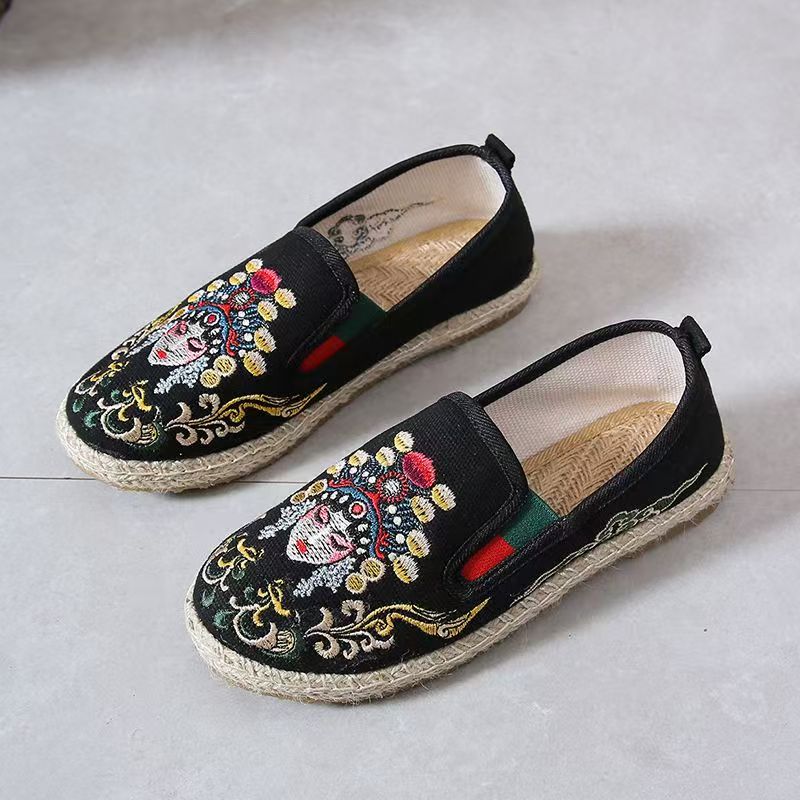 Zapatos de tela bordados con s - Embroidery Fabric reseña y precio