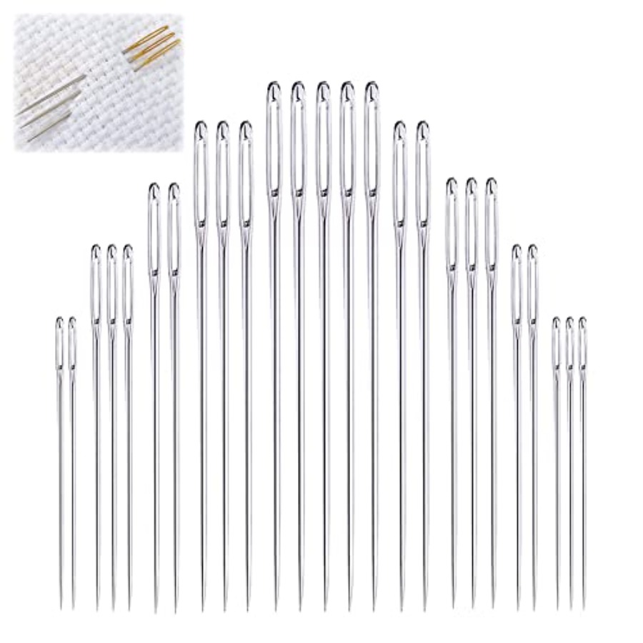 Agujas de coser de ojo grande, - Embroidery Needles reseña y precio