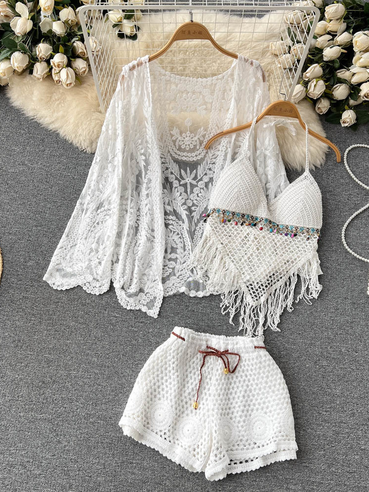 Nuevo Conjunto de Verano para  - Embroidery Cardigan reseña y precio