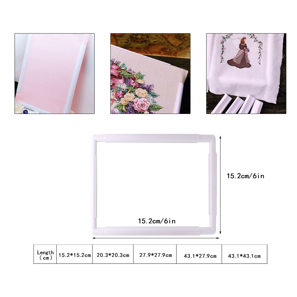 Conjunto de marco de bordado d - Embroidery Hoop Square reseña y precio