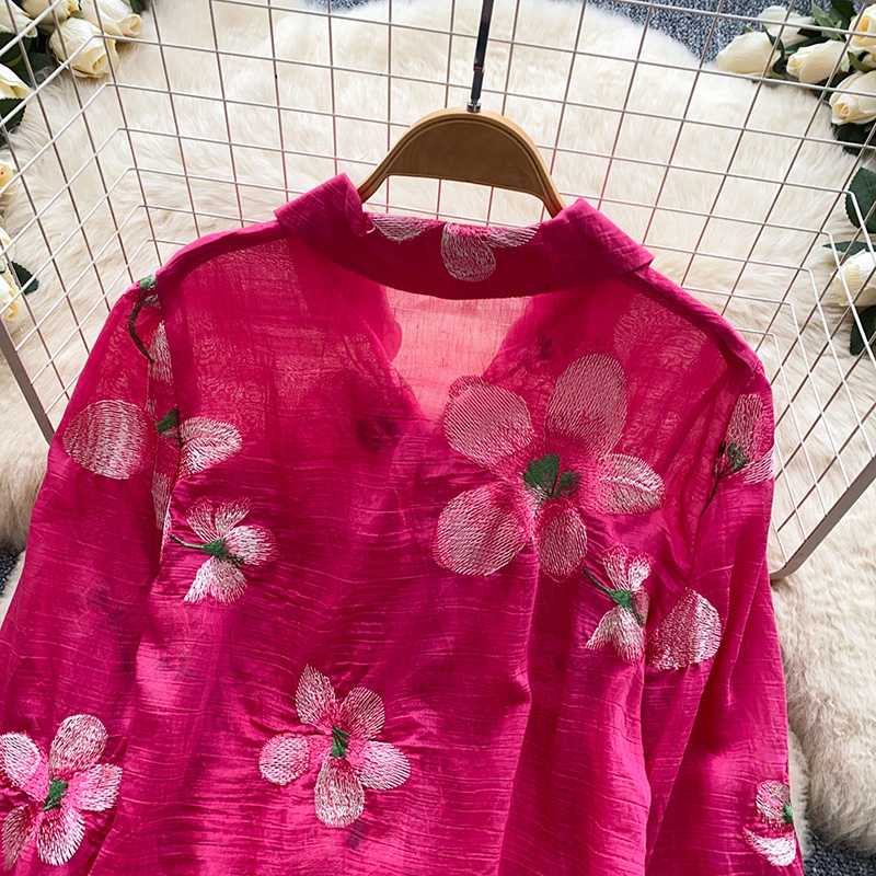 Cárdigan bordado floral de est - Embroidery Cardigan reseña y precio