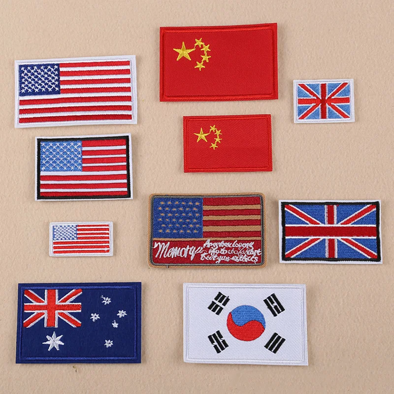 Parches bordados con bandera d - Embroidery Australia reseña y precio