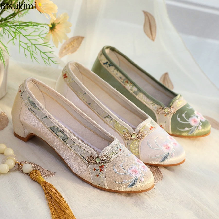 Zapatos de Mujer 2026, Estilo  - Embroidery Fabric reseña y precio