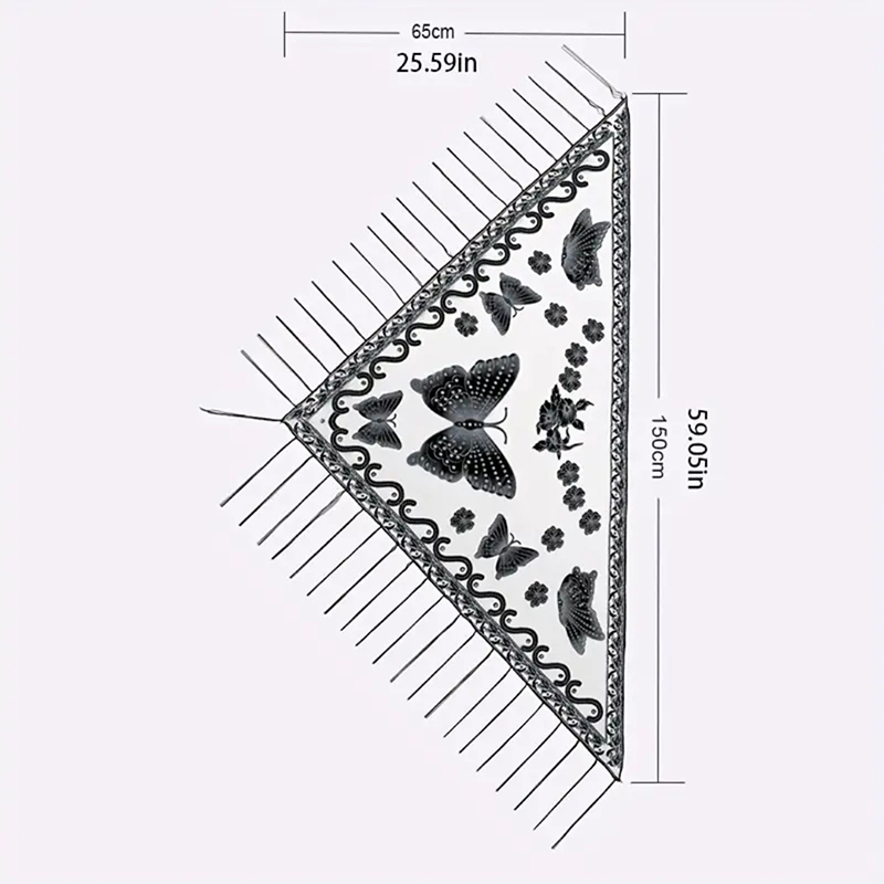 Bufanda triangular de moda con - Embroidery Hoop Square reseña y precio