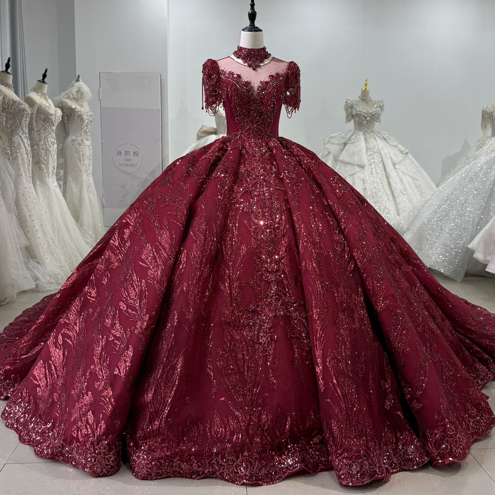 Vestidos de Noche Largos Rojos - Embroidery Organza reseña y precio