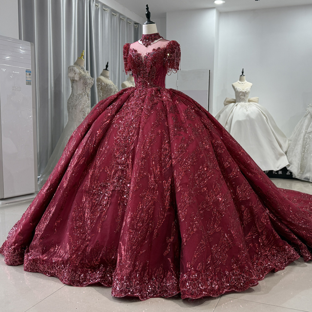 Vestidos de Noche Largos Rojos - Embroidery Organza reseña y precio