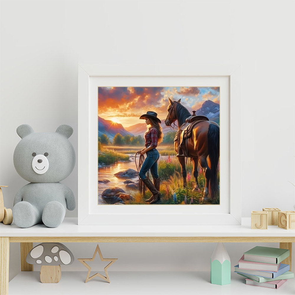 Momoart - Pintura de Retrato d - Embroidery Horse reseña y precio