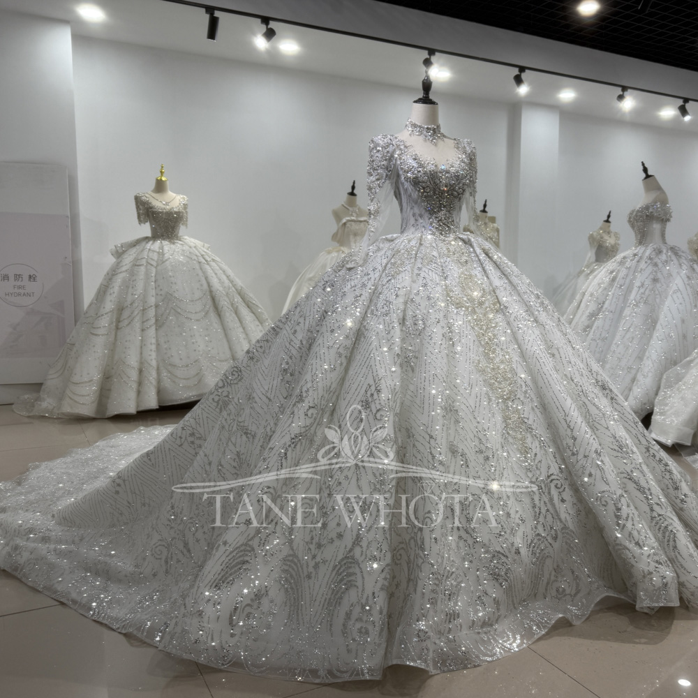 Vestidos de novia elegantes de - Embroidery Organza reseña y precio