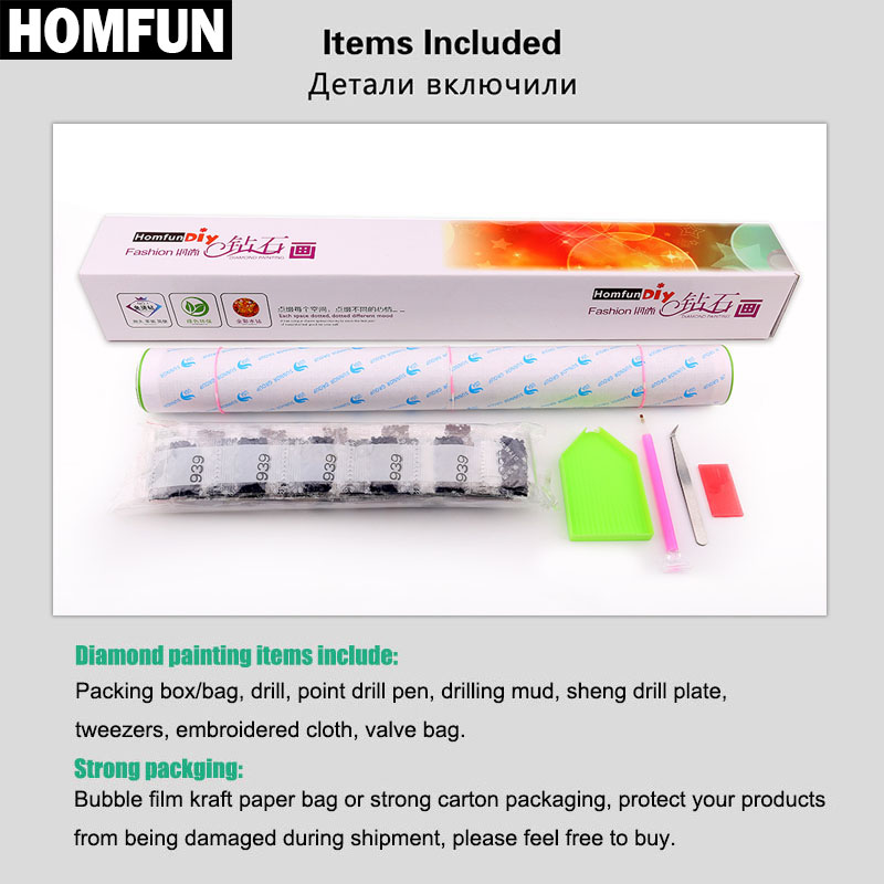 HOMFUN AB pintura de diamante  - Embroidery Horse reseña y precio