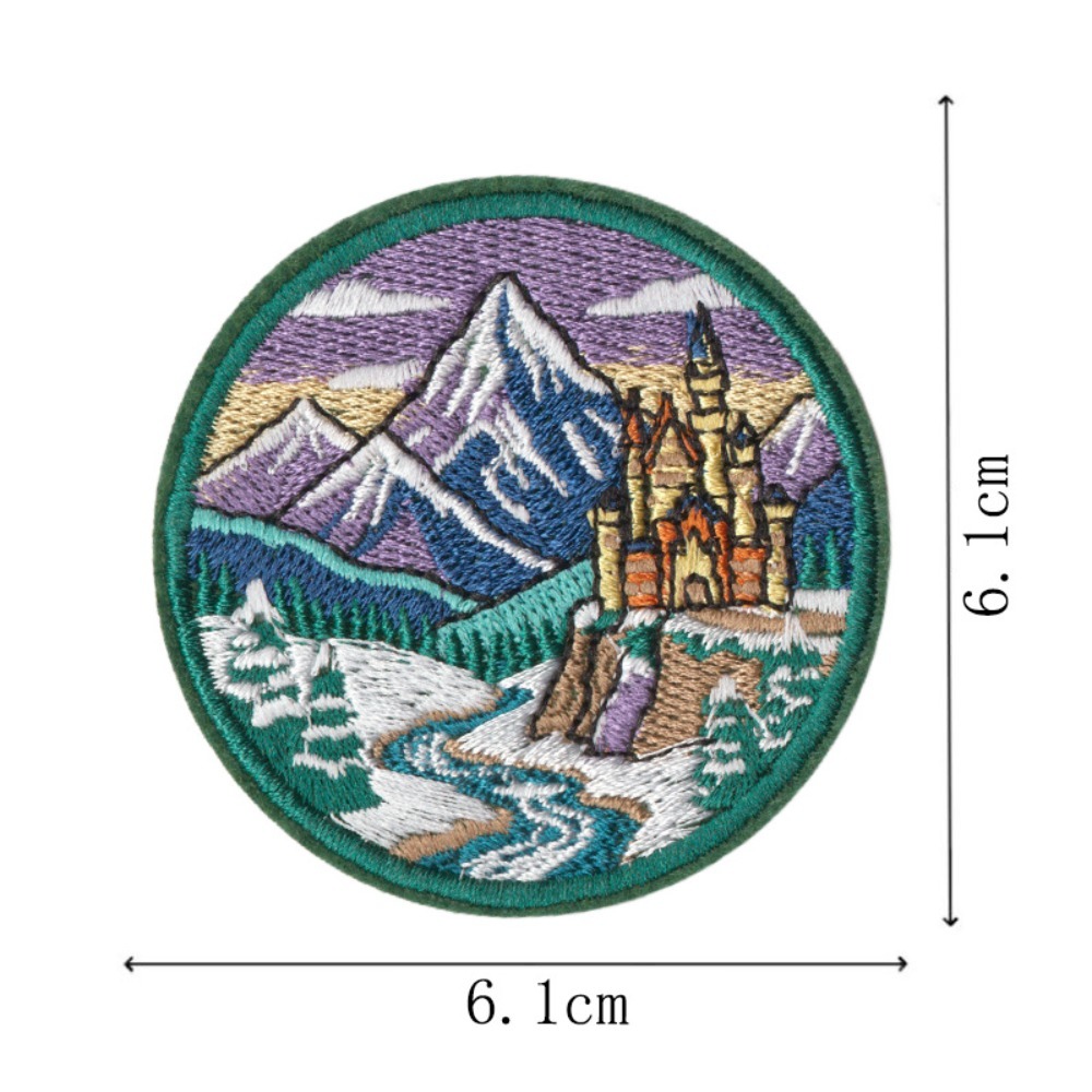 Parche bordado con patrón de m - Embroidery Australia reseña y precio