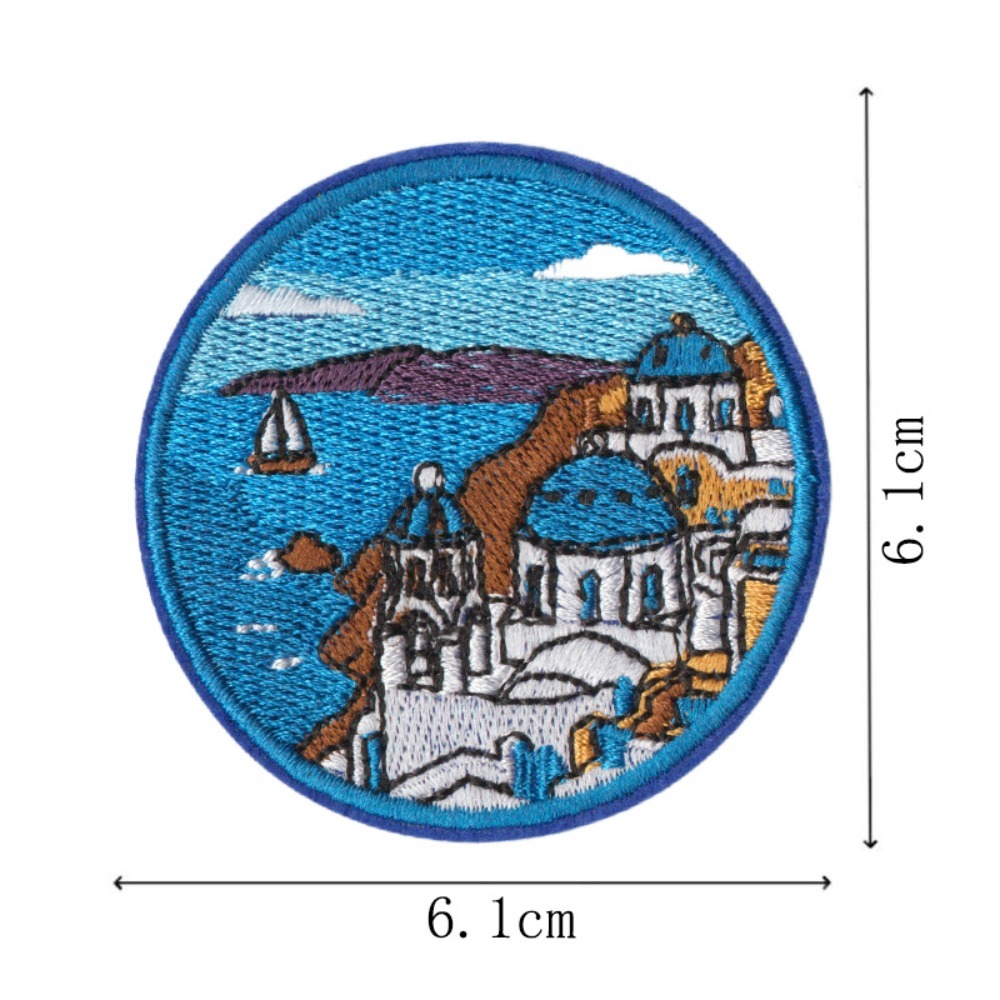 Parche bordado con patrón de m - Embroidery Australia reseña y precio