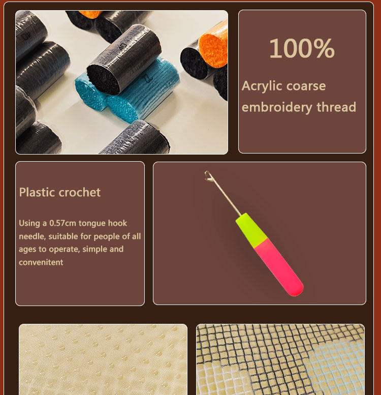 Nuevo kit de gancho de pestill - Printed Embroidery Kit reseña y precio