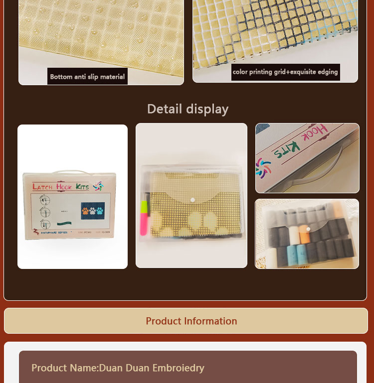 Nuevo kit de gancho de pestill - Printed Embroidery Kit reseña y precio