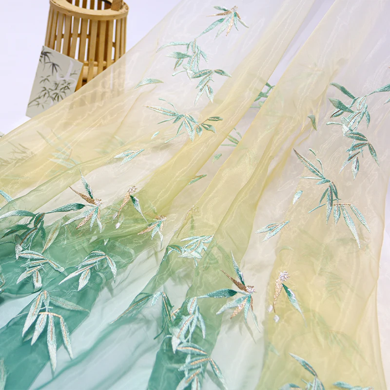 Tela de Organza bordada de bam - Embroidery Horse reseña y precio